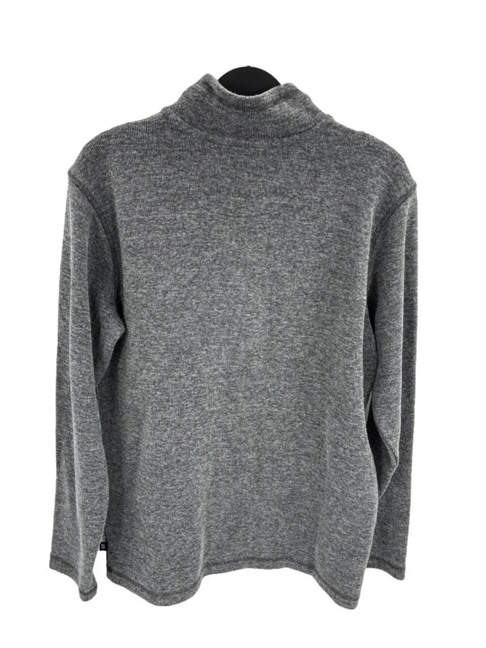 GAP Mens Gray Quarter Zip Pullover Sweater Fleece Mock Neck Size Small